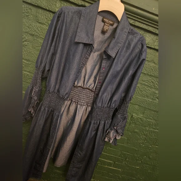 Eighty Eight Premium Blue Denim Top - Picture 4 of 4